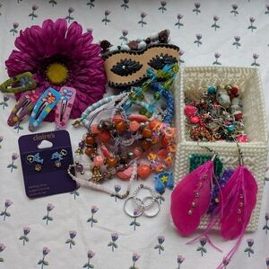 Whimsical eclectic artsy jewelry bundle